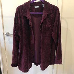 Purple Corduroy cardigan, size M